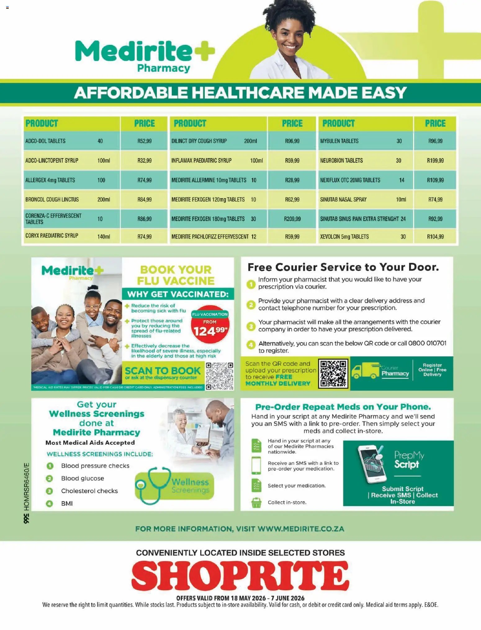 Shoprite Medirite Xtra Savings
