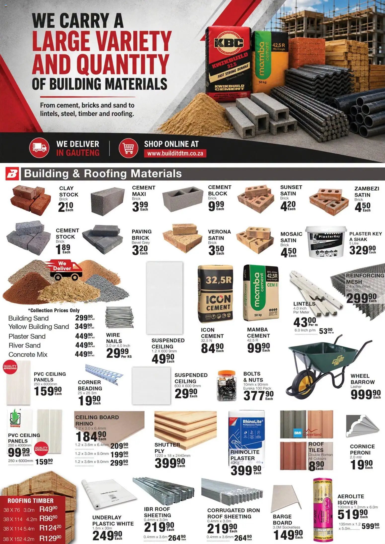 Build It Gauteng - Price Freeze
