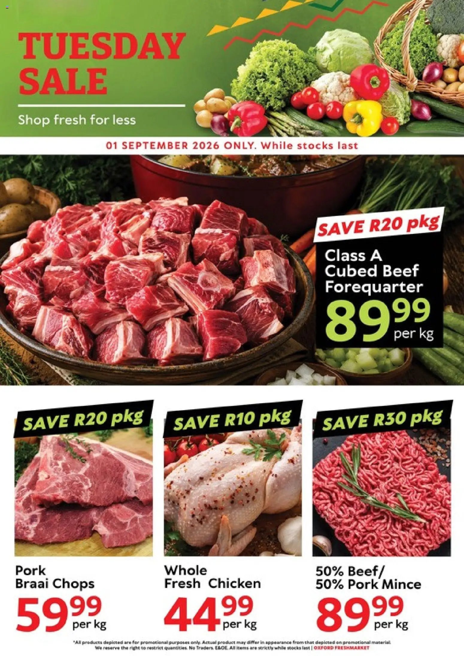 Oxford Freshmarket Tuesday Sale