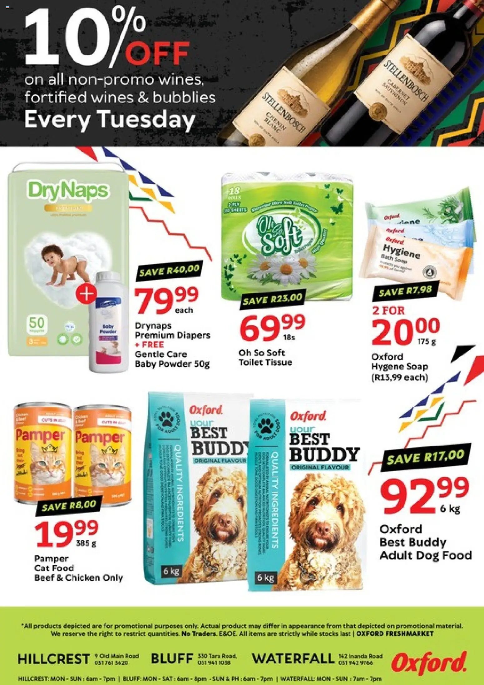 Oxford Freshmarket Tuesday Sale