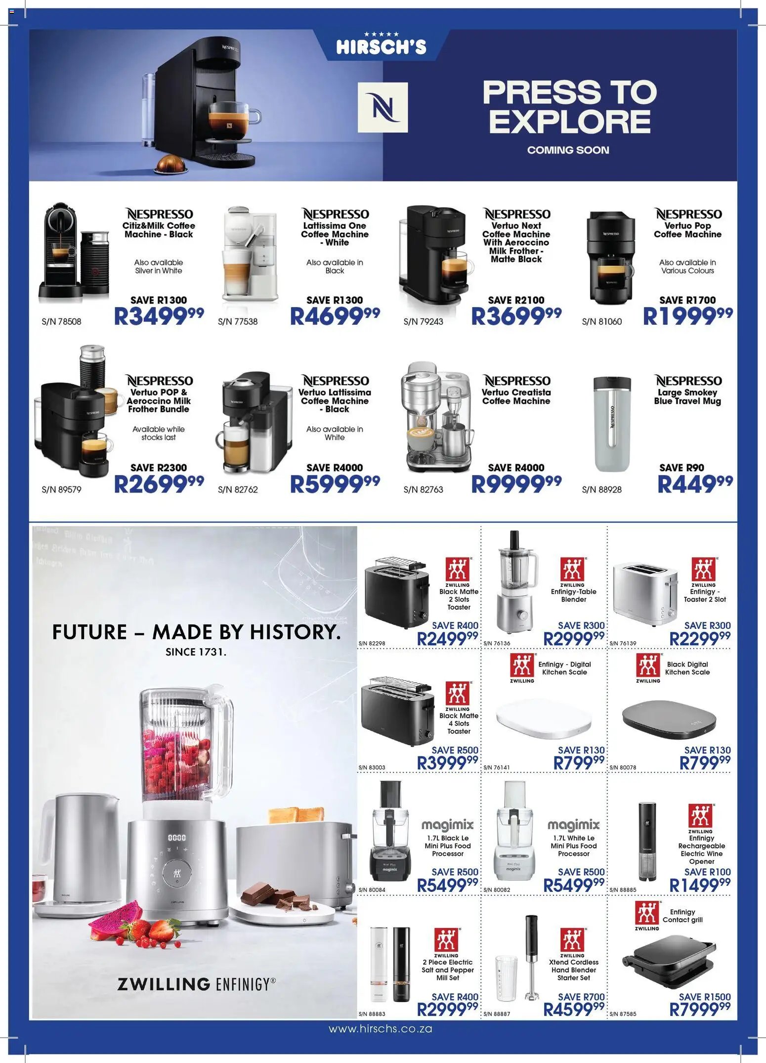 Hirsch's Specials