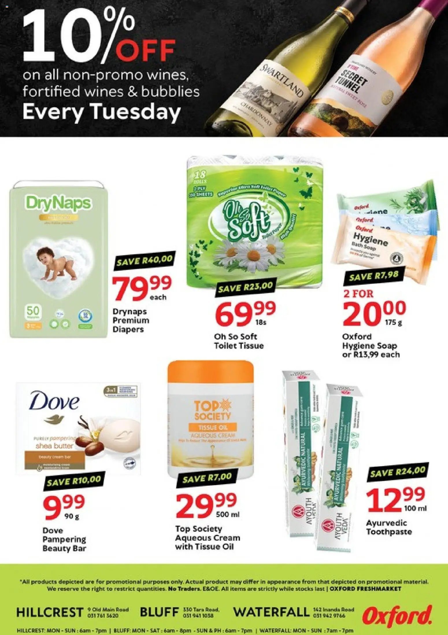 Oxford Freshmarket Tuesday Sale
