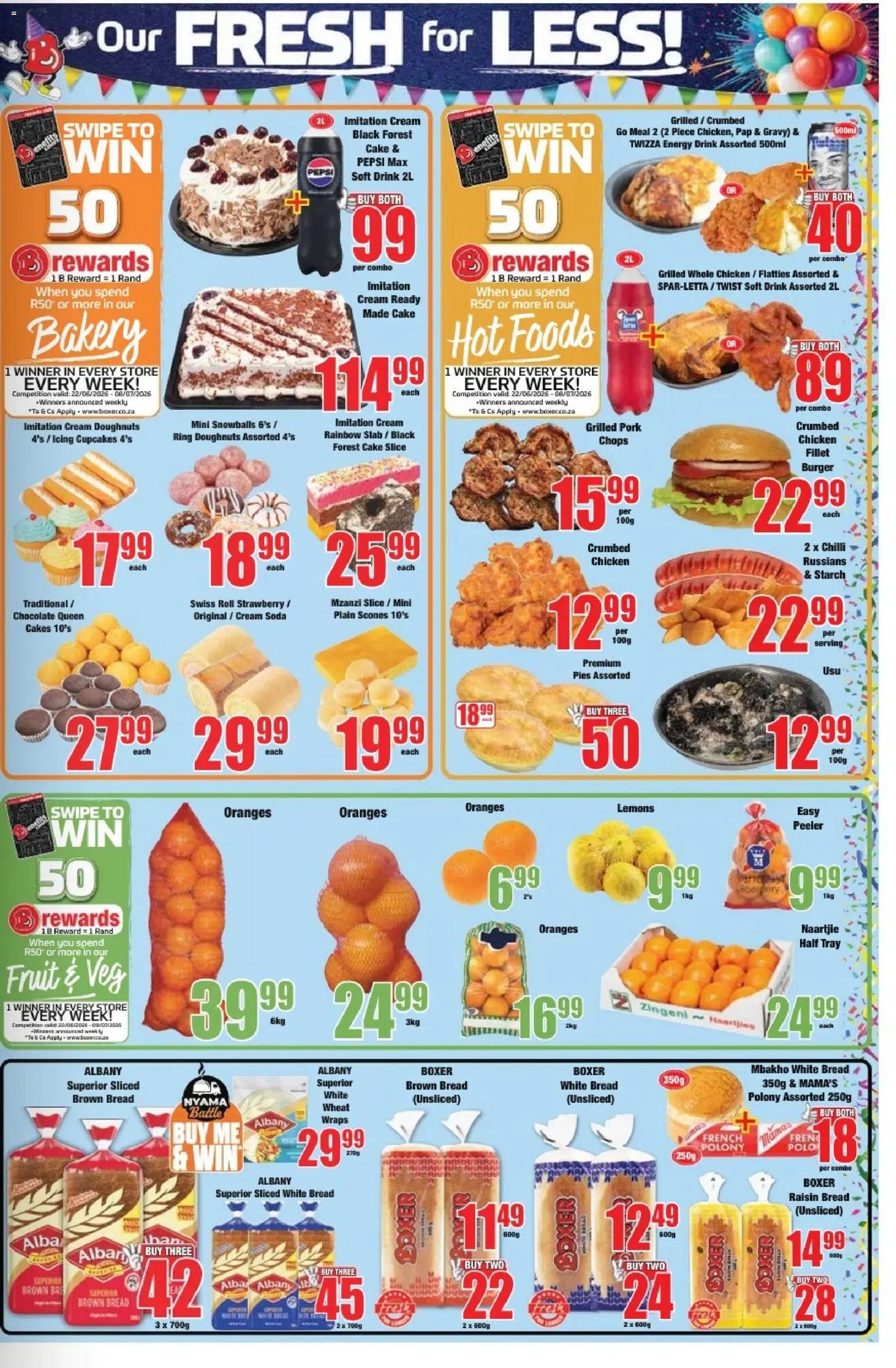 Boxer Free State, North West - Specials