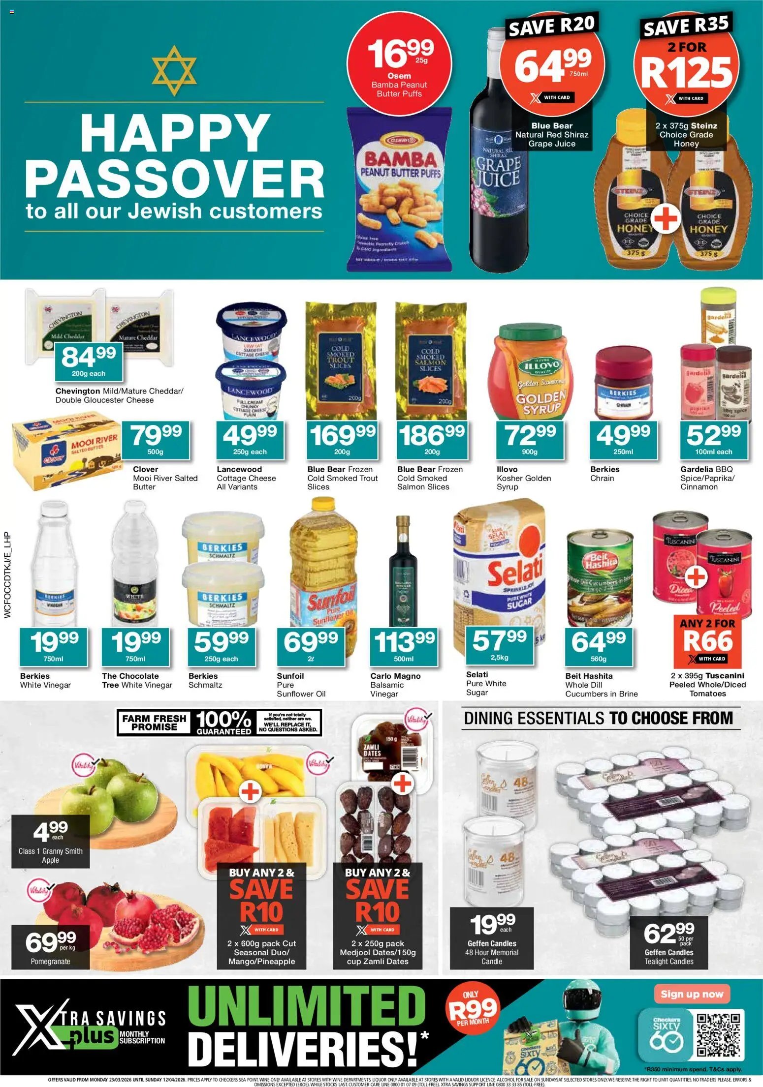 Checkers - Western Cape - Sea Point Passover Promotion (2026-03-23 - 2026-04-12) | 1