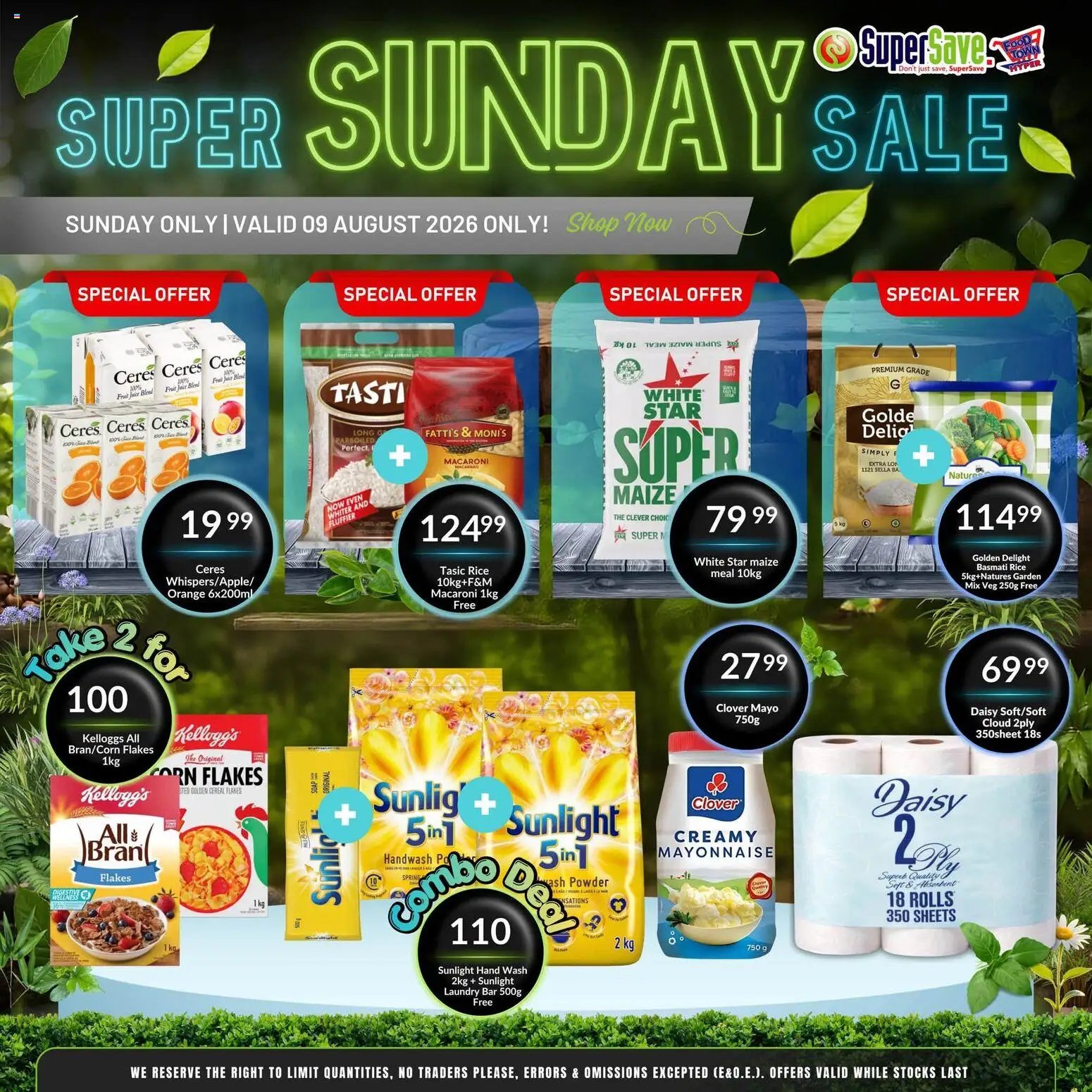 Super Save Sunday Savings