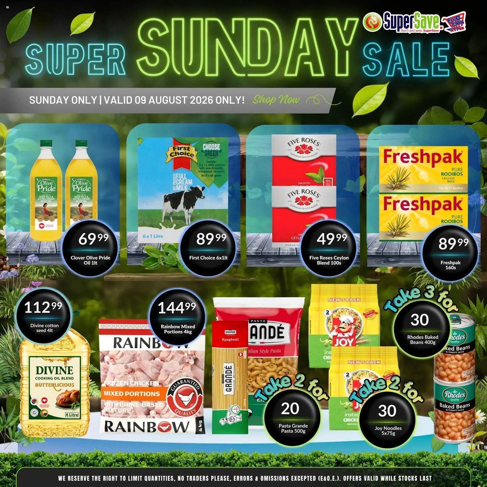 Super Save Sunday Savings