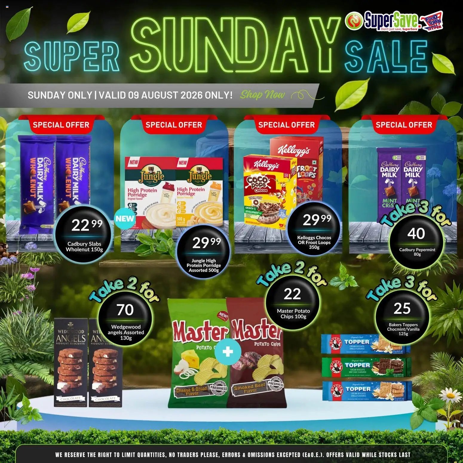 Super Save Sunday Savings