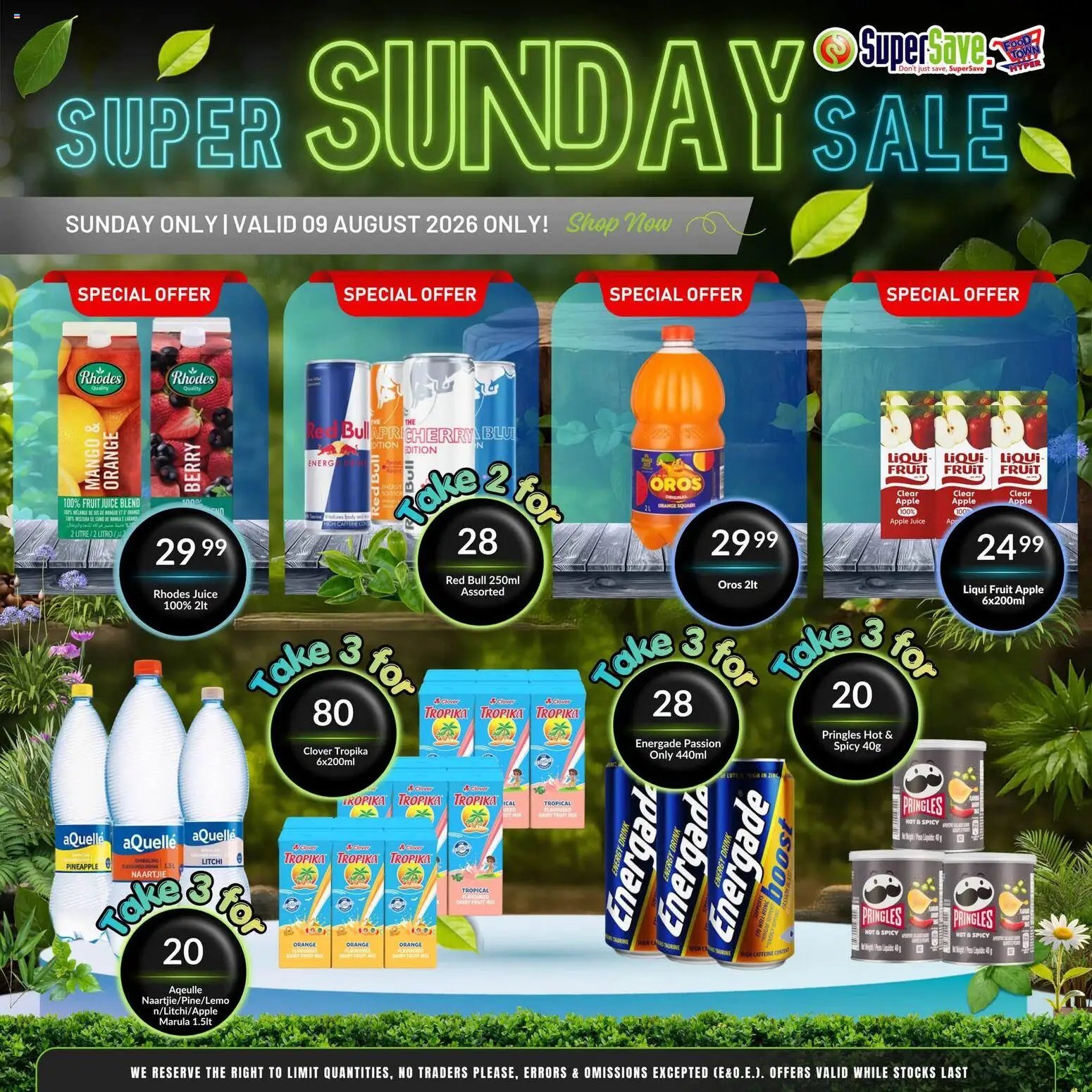 Super Save Sunday Savings