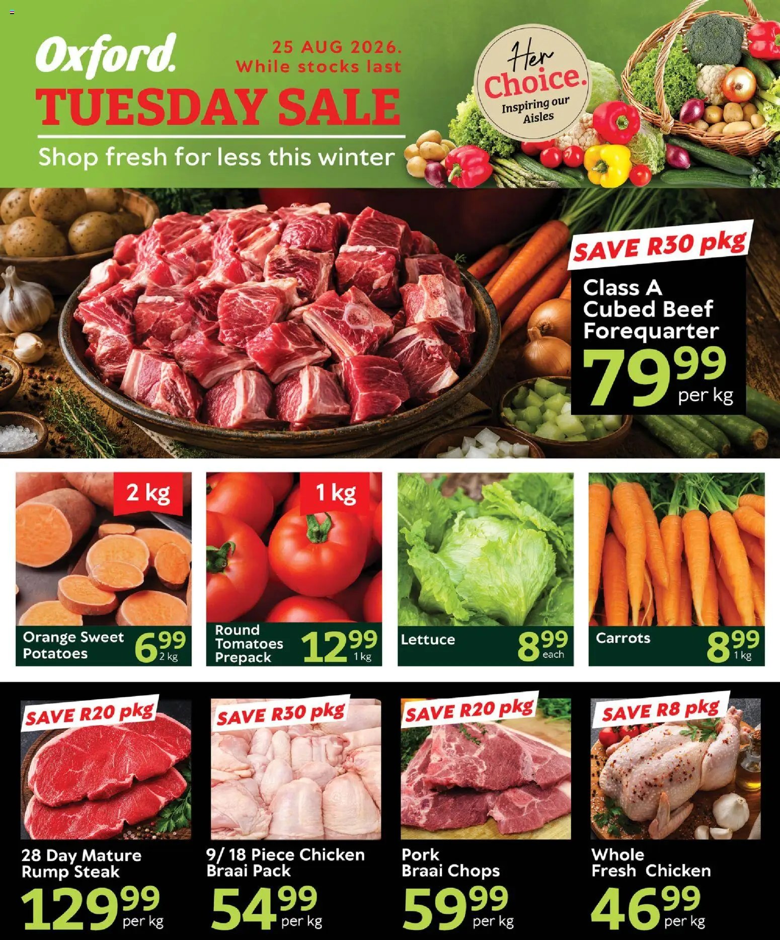 Oxford Freshmarket Tuesday Sale