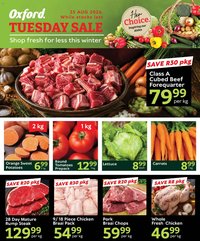 Oxford Freshmarket Tuesday Sale