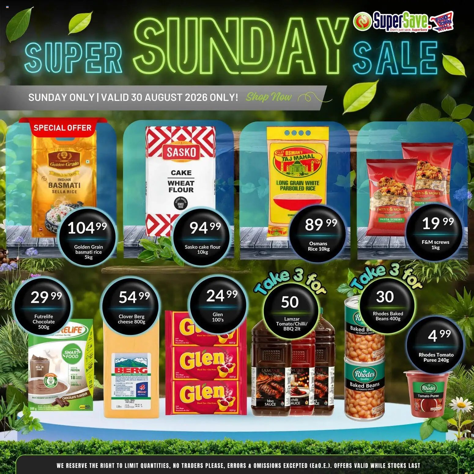 Super Save Sunday Savings