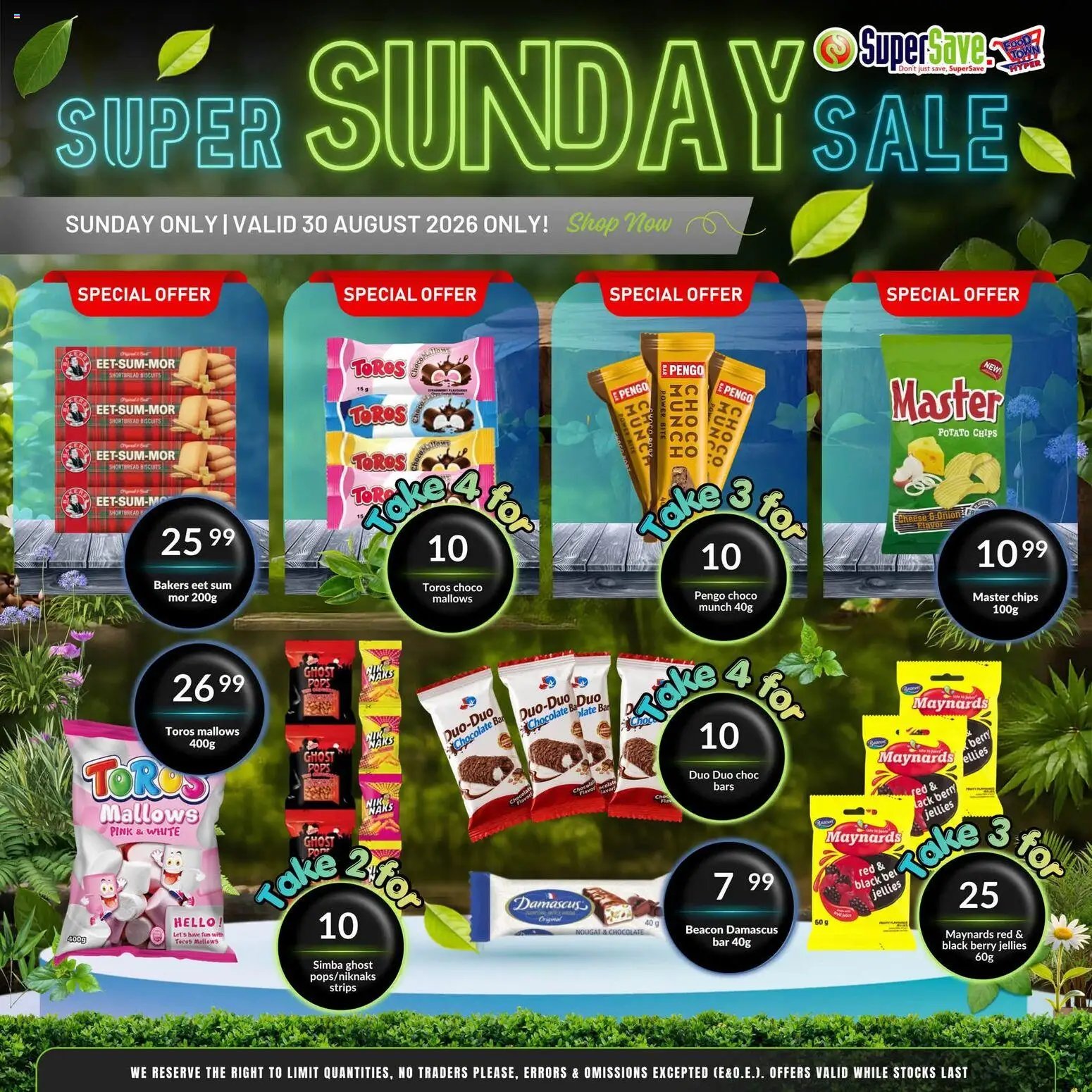 Super Save Sunday Savings