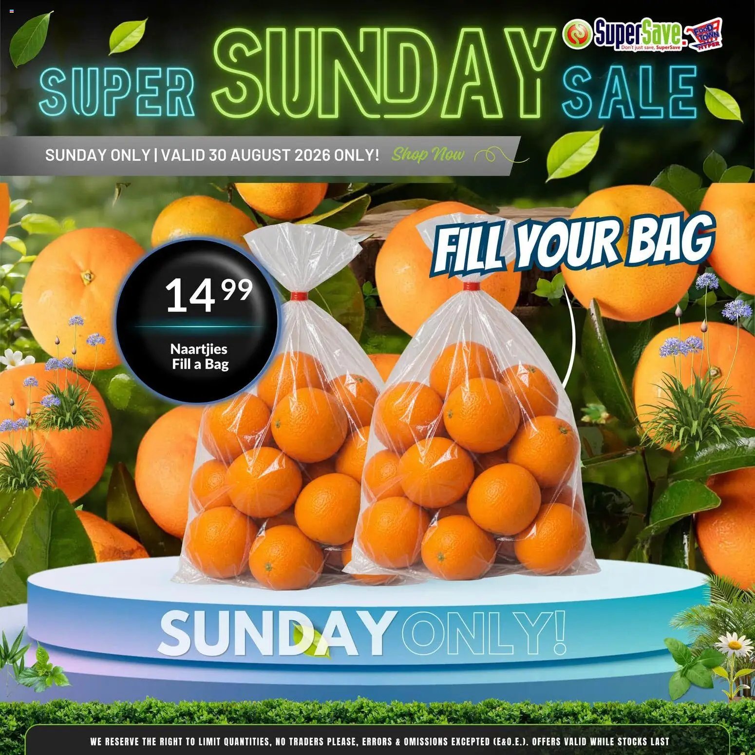 Super Save Sunday Savings