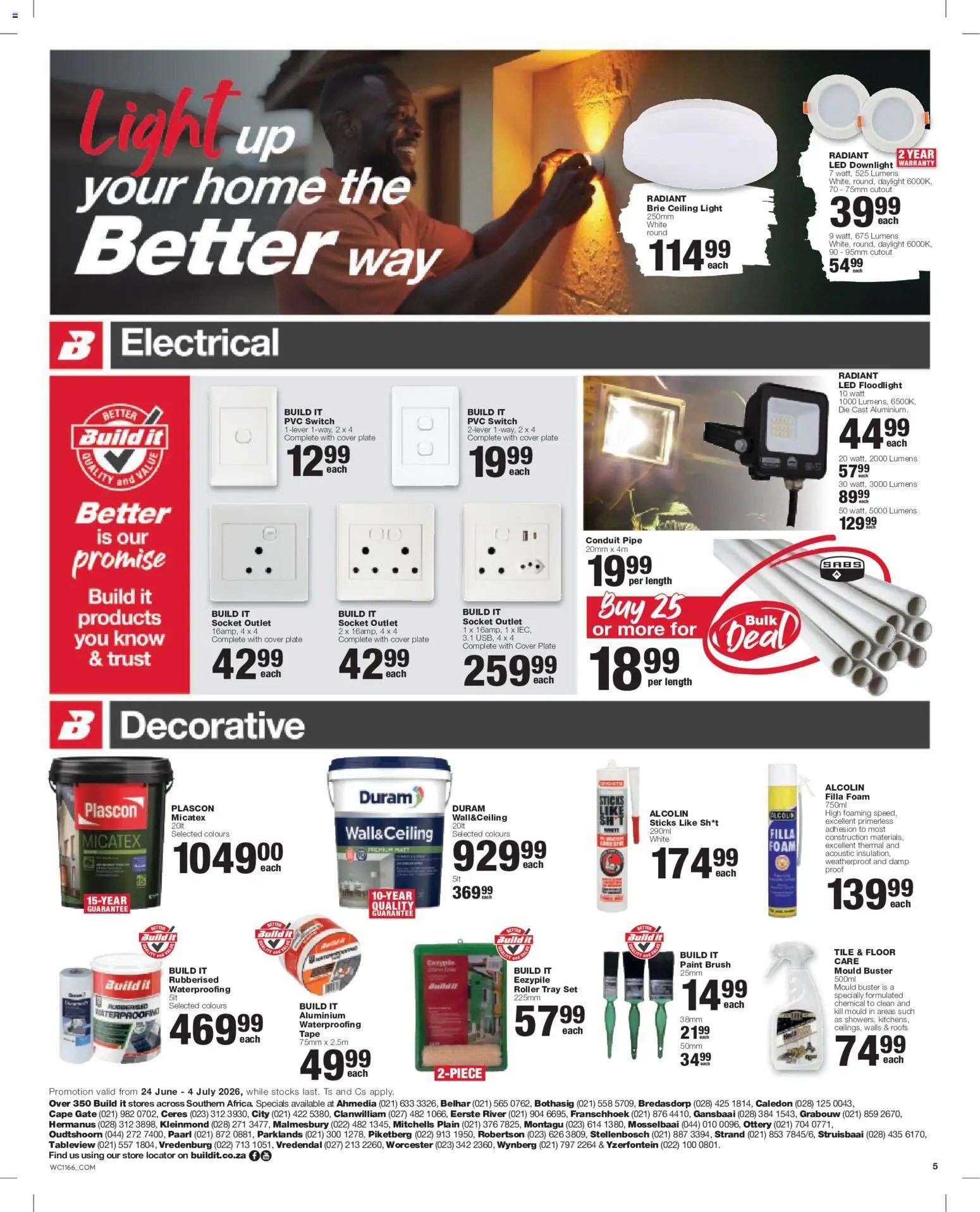 Build It Western Cape - Specials