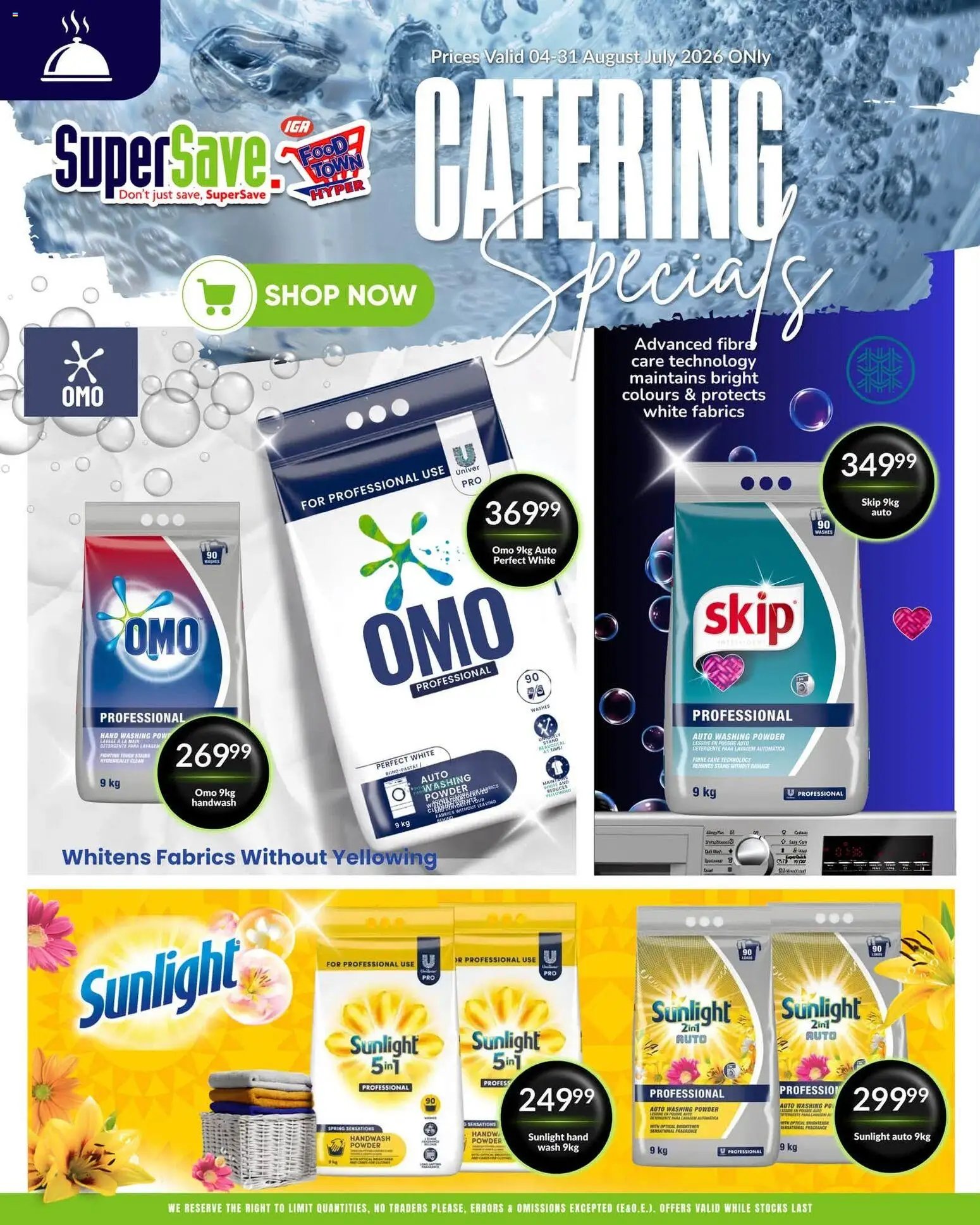 Super Save Catering specials - Amazing deals