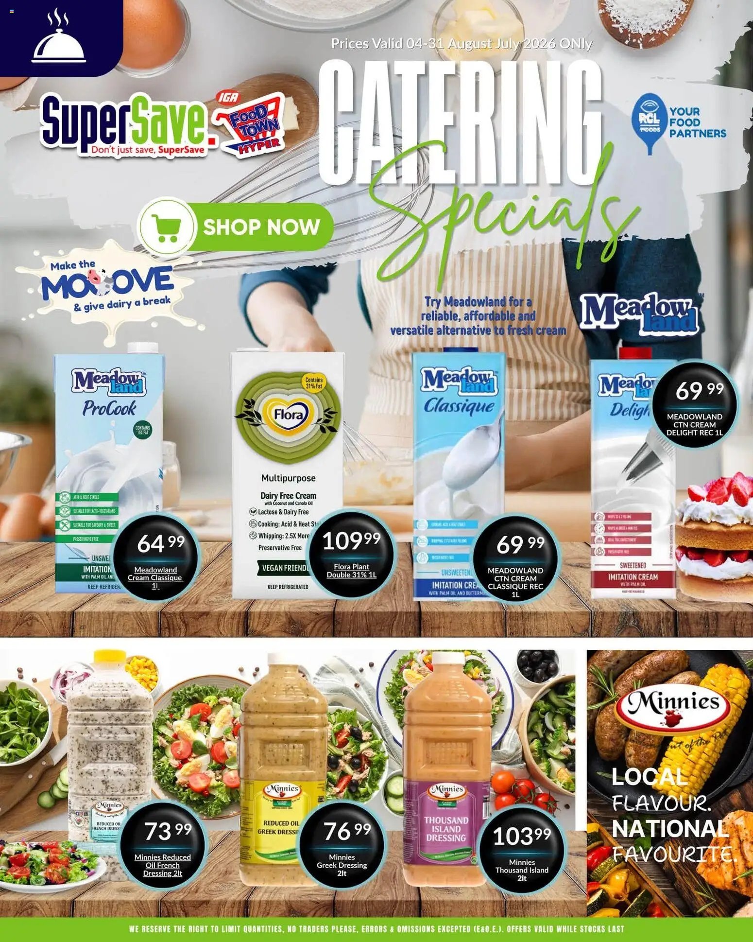 Super Save Catering specials - Amazing deals