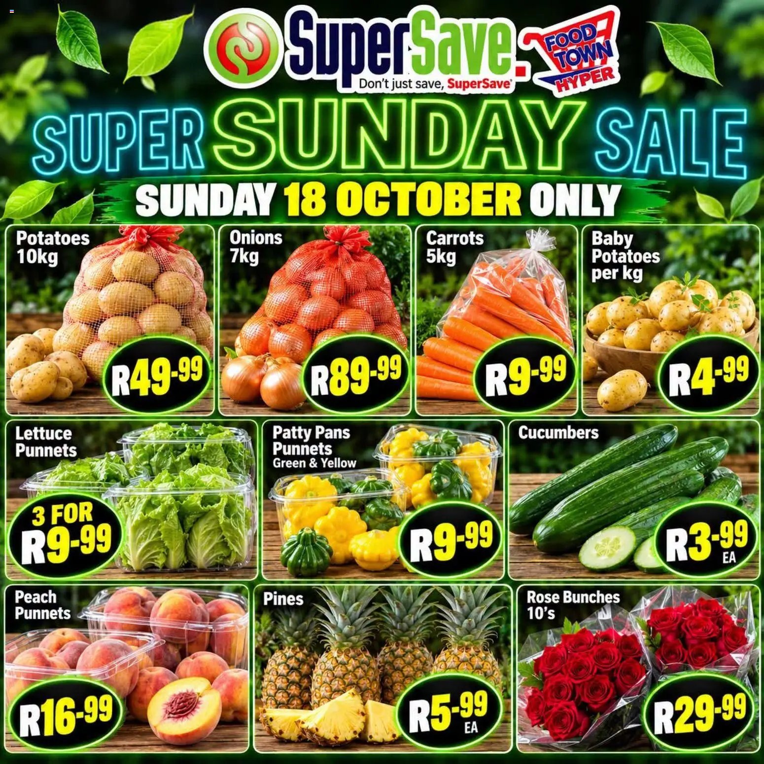 Super Save Sunday Savings