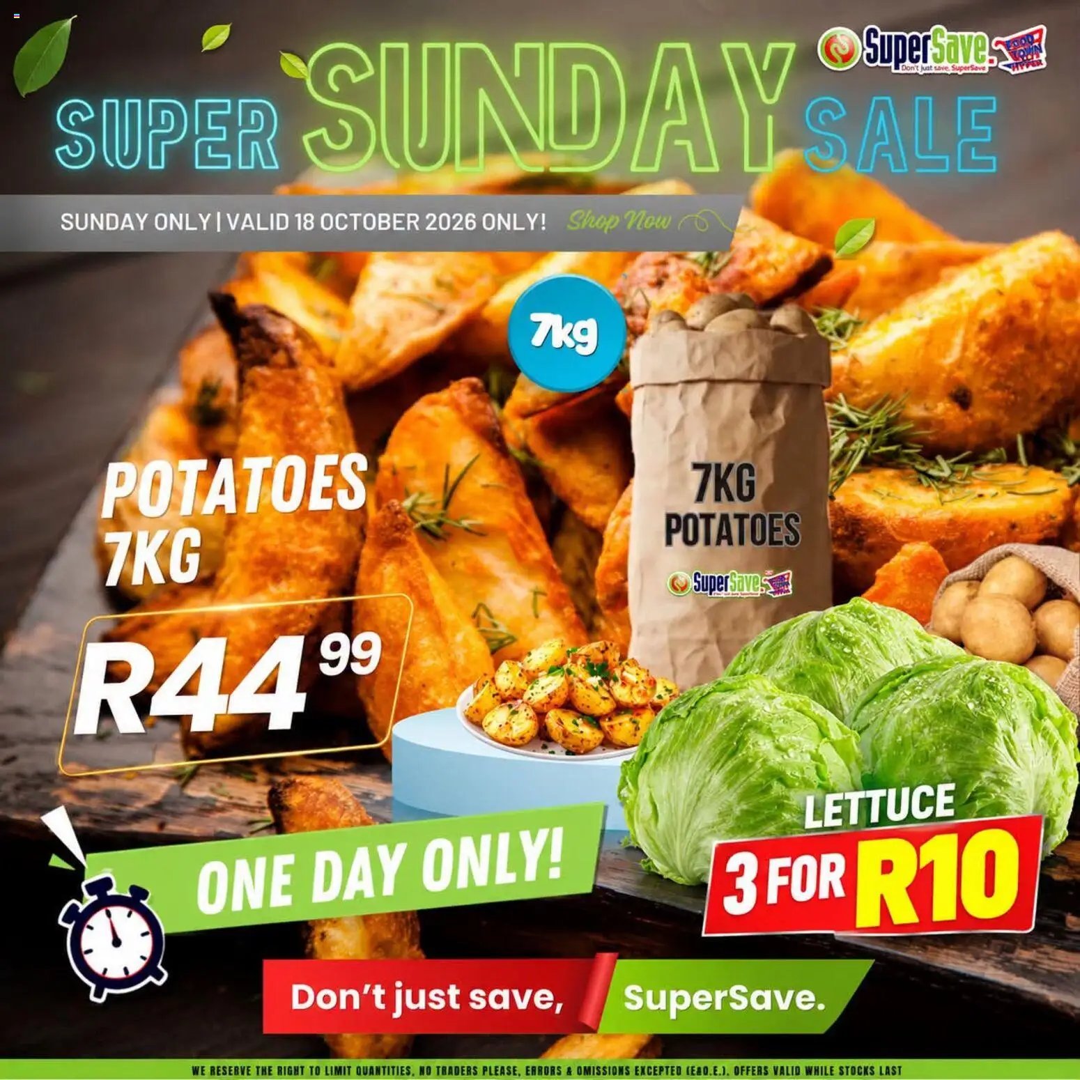 Super Save Sunday Savings