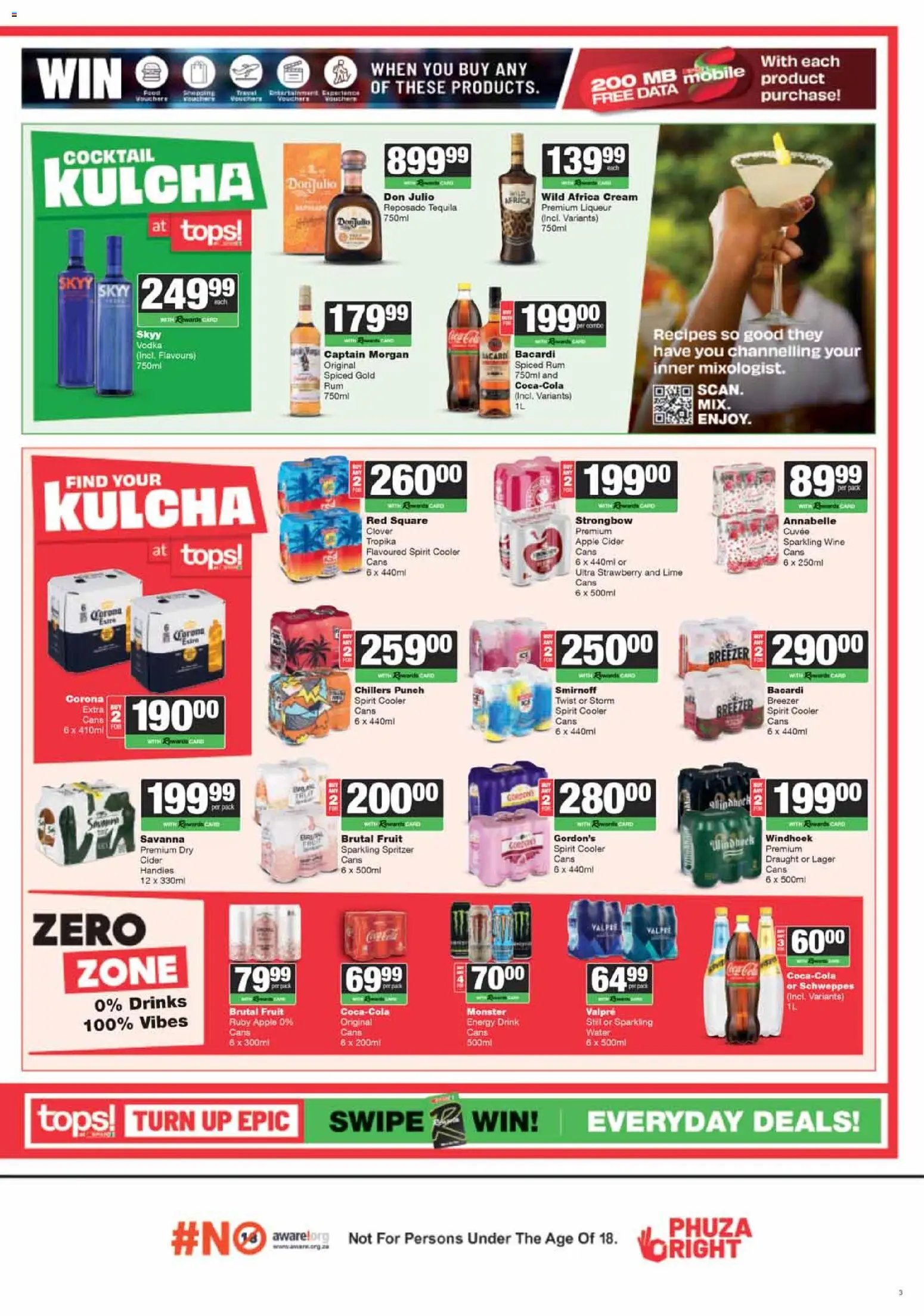 Tops at Spar Specials