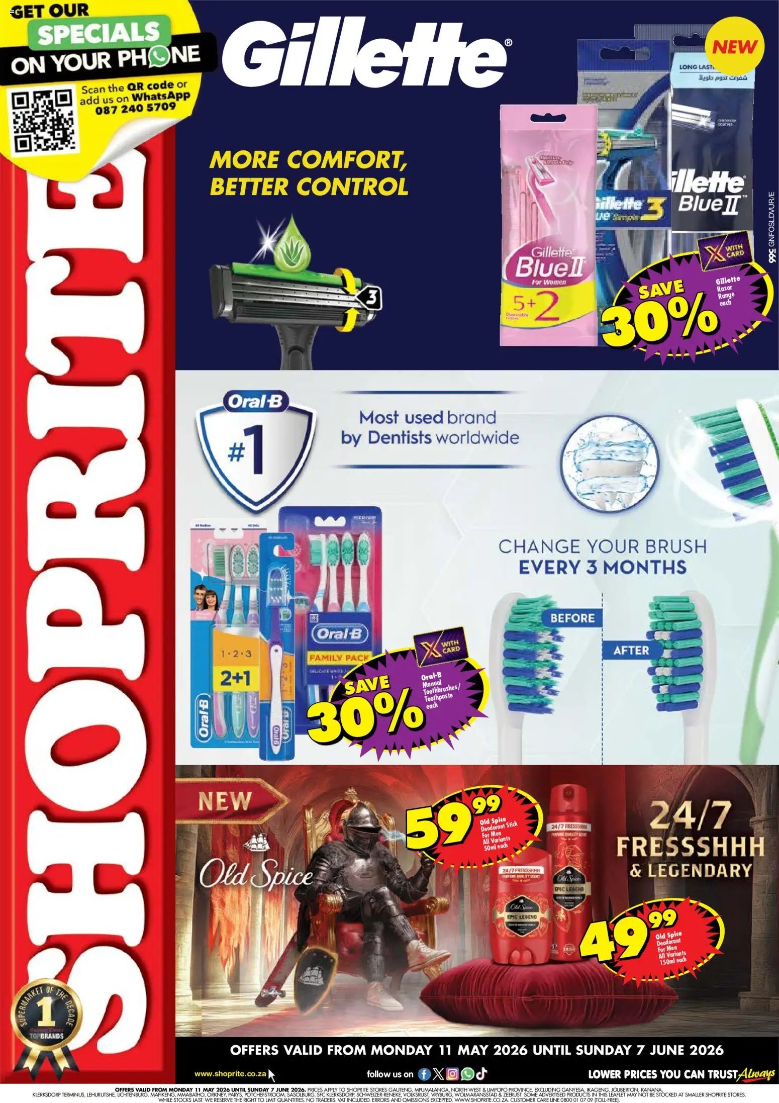 Shoprite - Gauteng - Personal Care Essentials