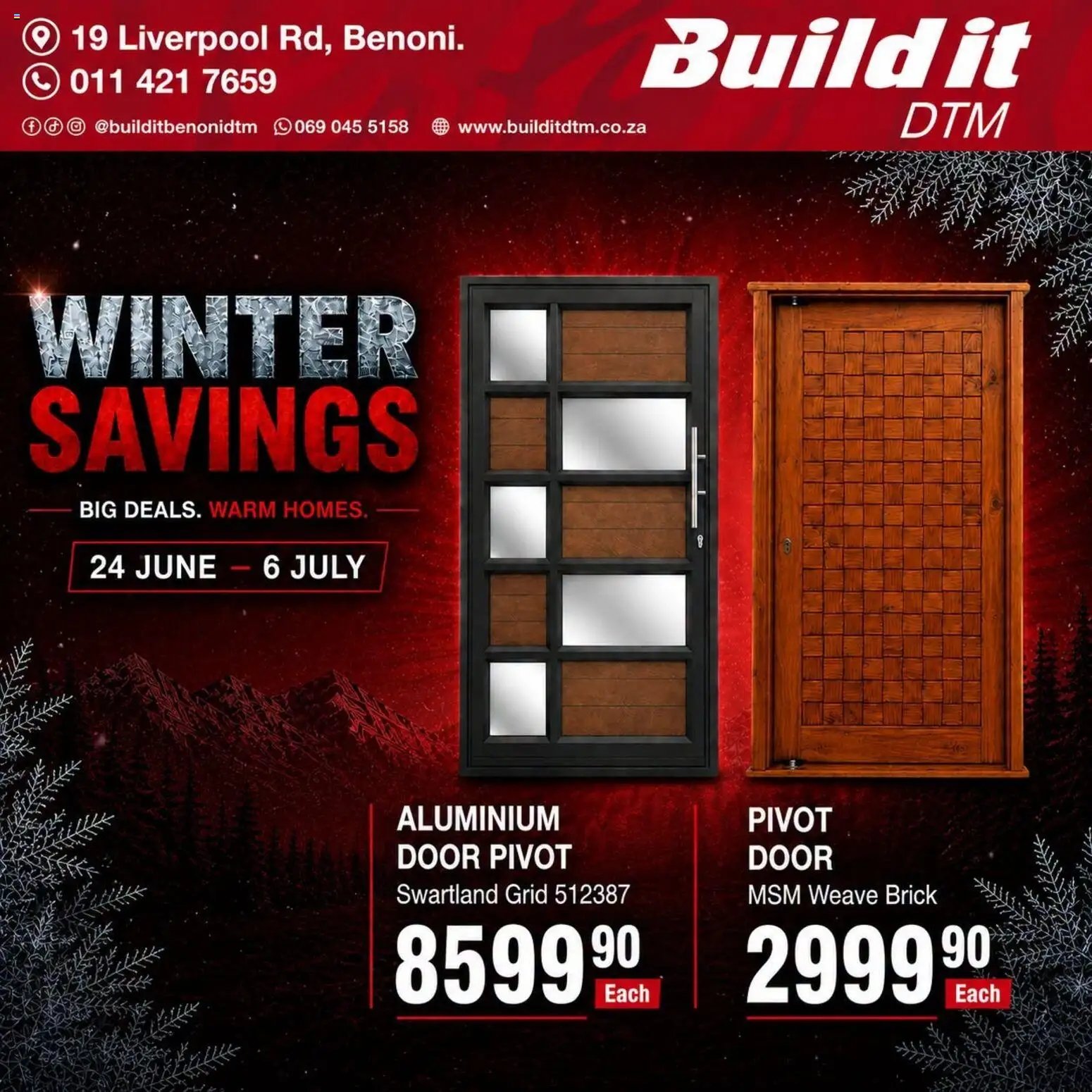 Build It Gauteng - Winter Savings. Big Deals. Warm Homes.