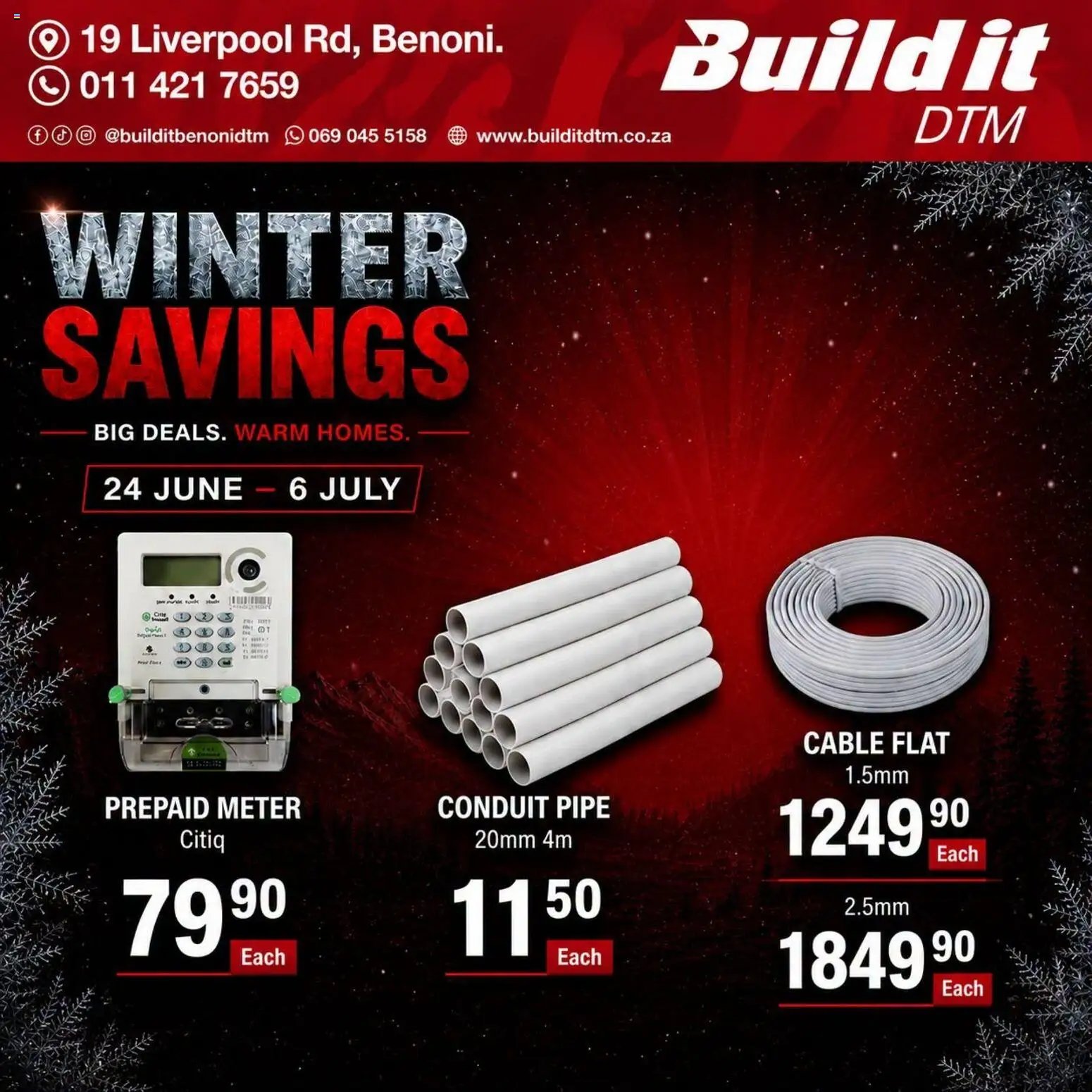 Build It Gauteng - Winter Savings. Big Deals. Warm Homes.