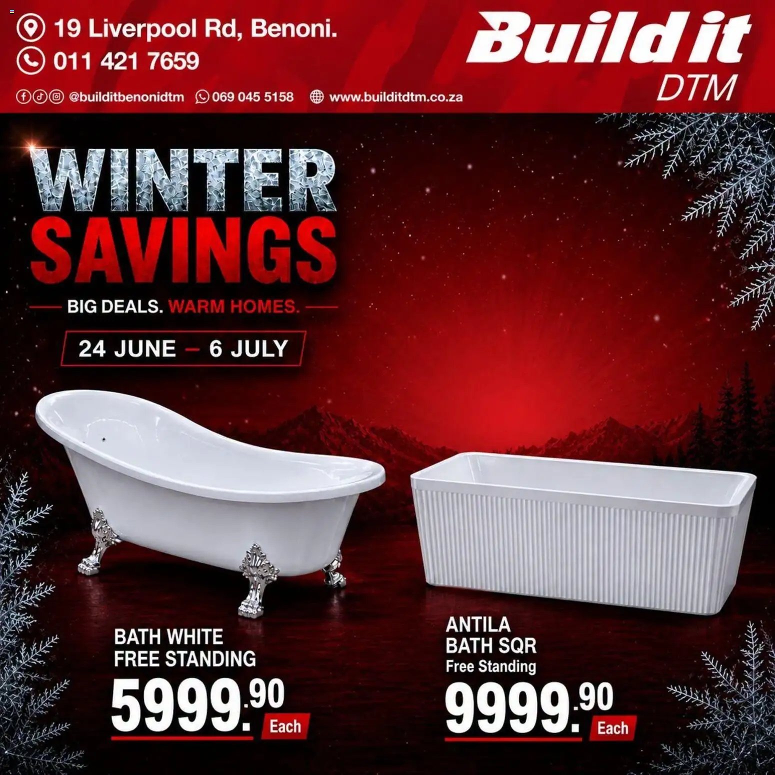 Build It Gauteng - Winter Savings. Big Deals. Warm Homes.