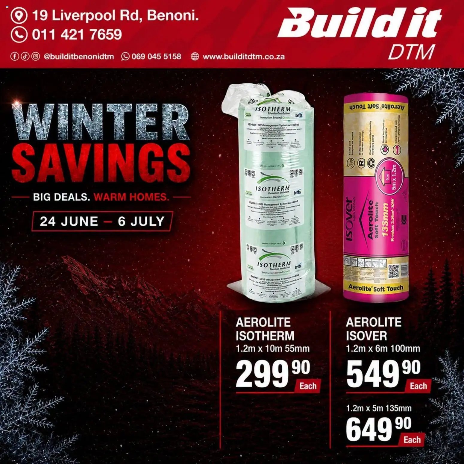 Build It Gauteng - Winter Savings. Big Deals. Warm Homes.