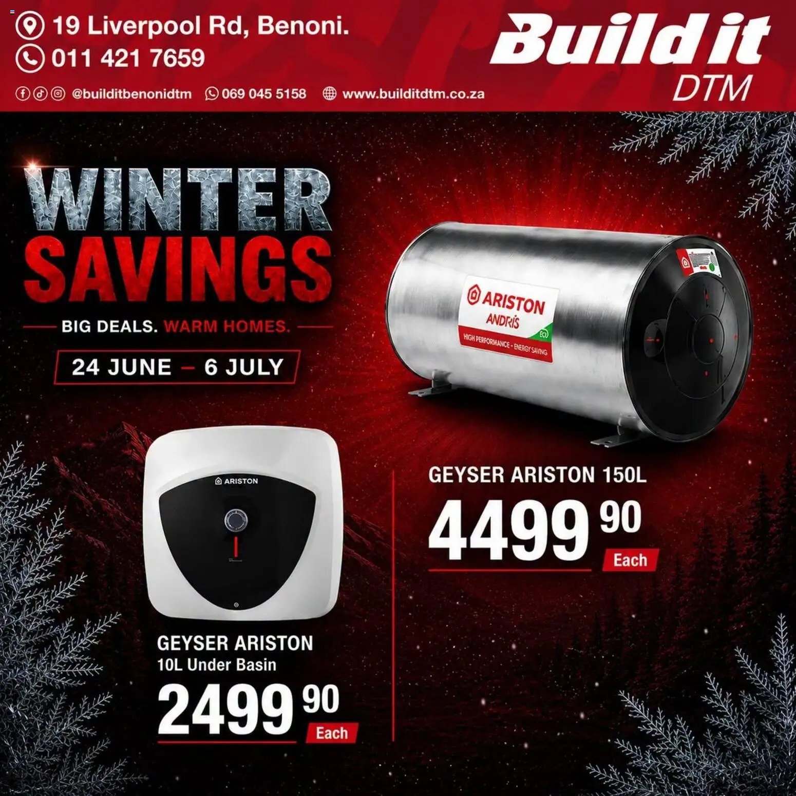 Build It Gauteng - Winter Savings. Big Deals. Warm Homes.