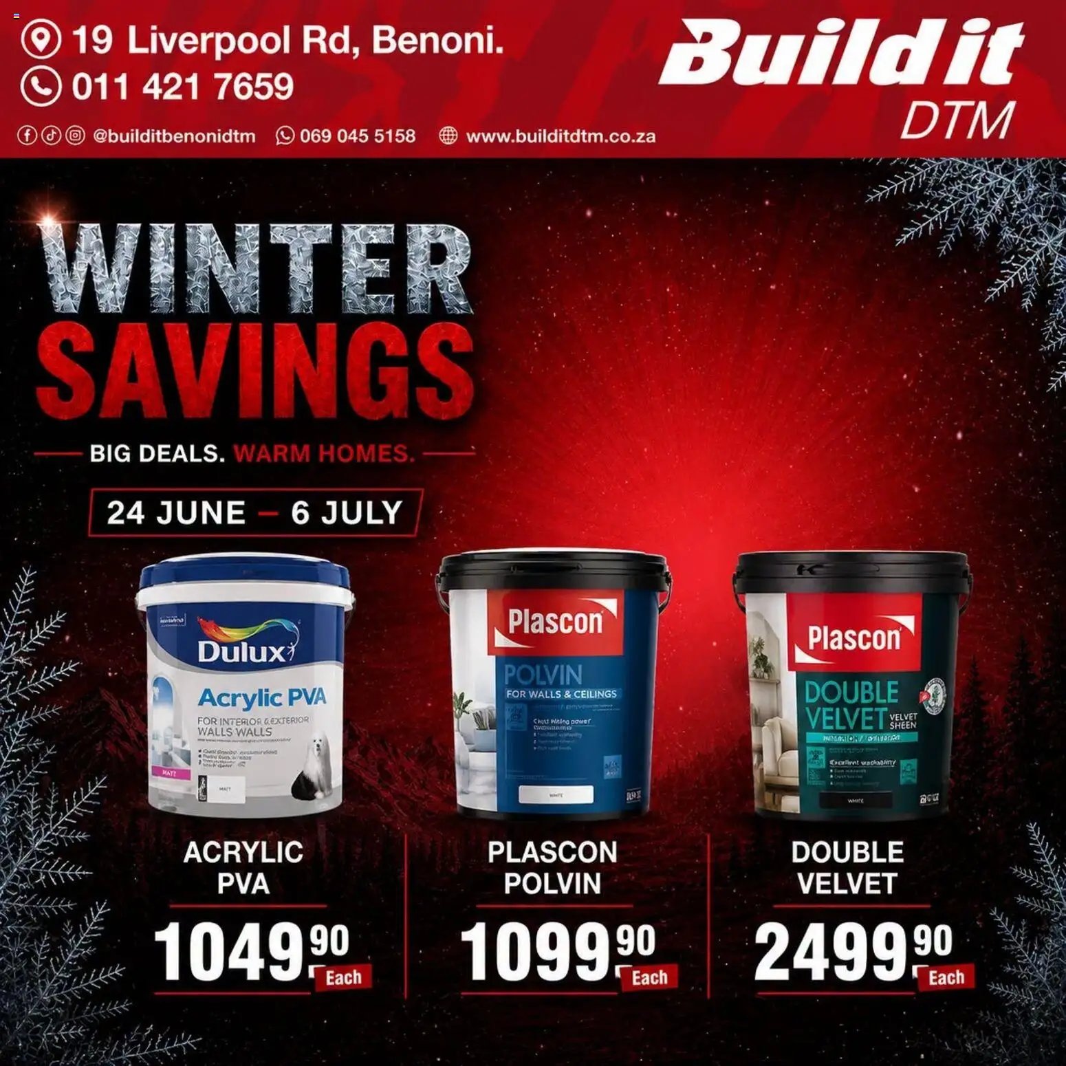 Build It Gauteng - Winter Savings. Big Deals. Warm Homes.