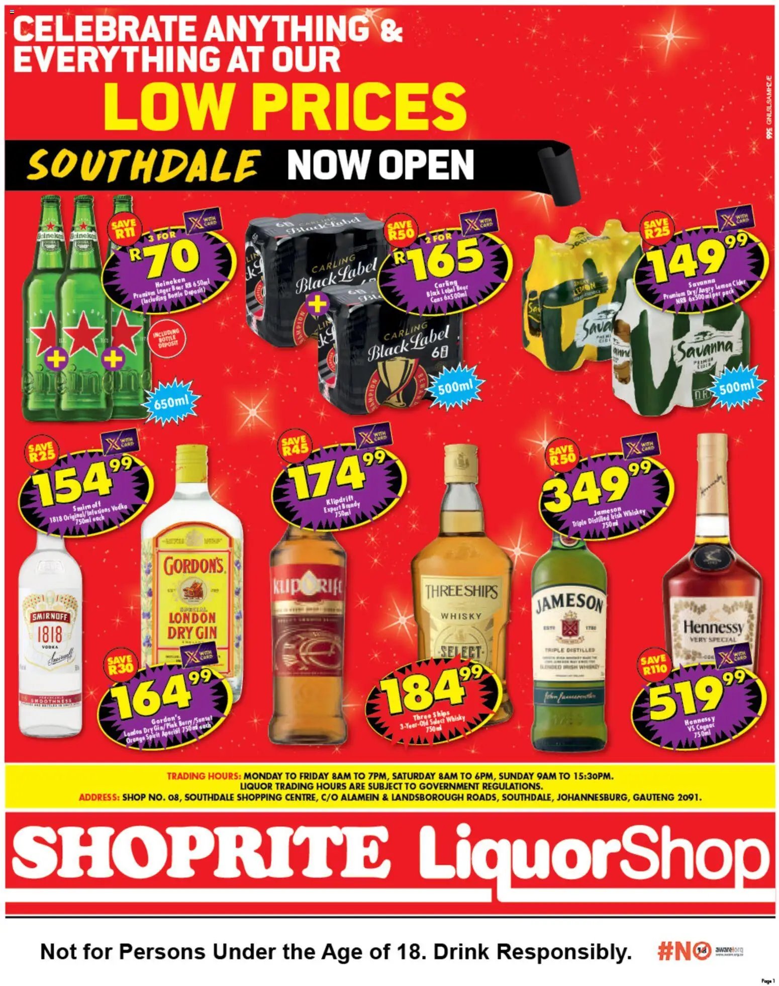 Shoprite Gauteng - LiquorShop Deals Store Opening Southdale