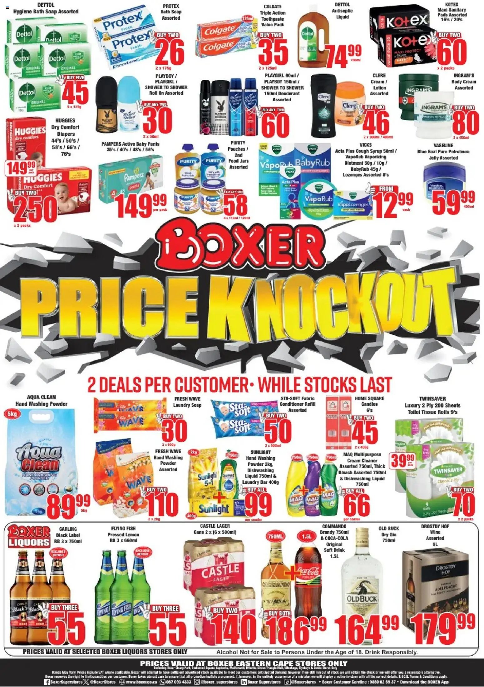 Boxer Eastern Cape - Specials