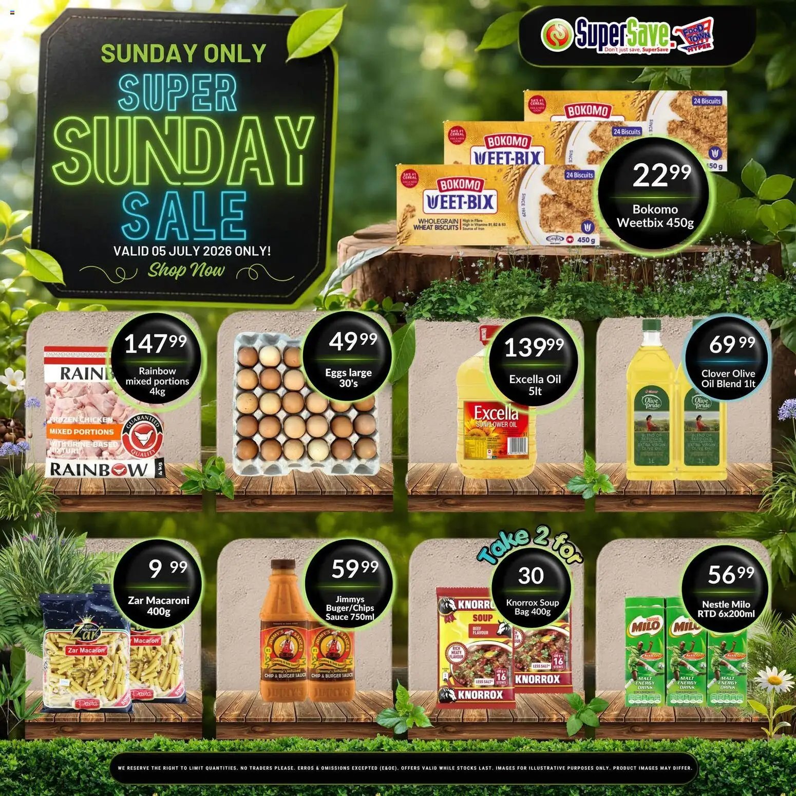 Super Save Sunday Savings