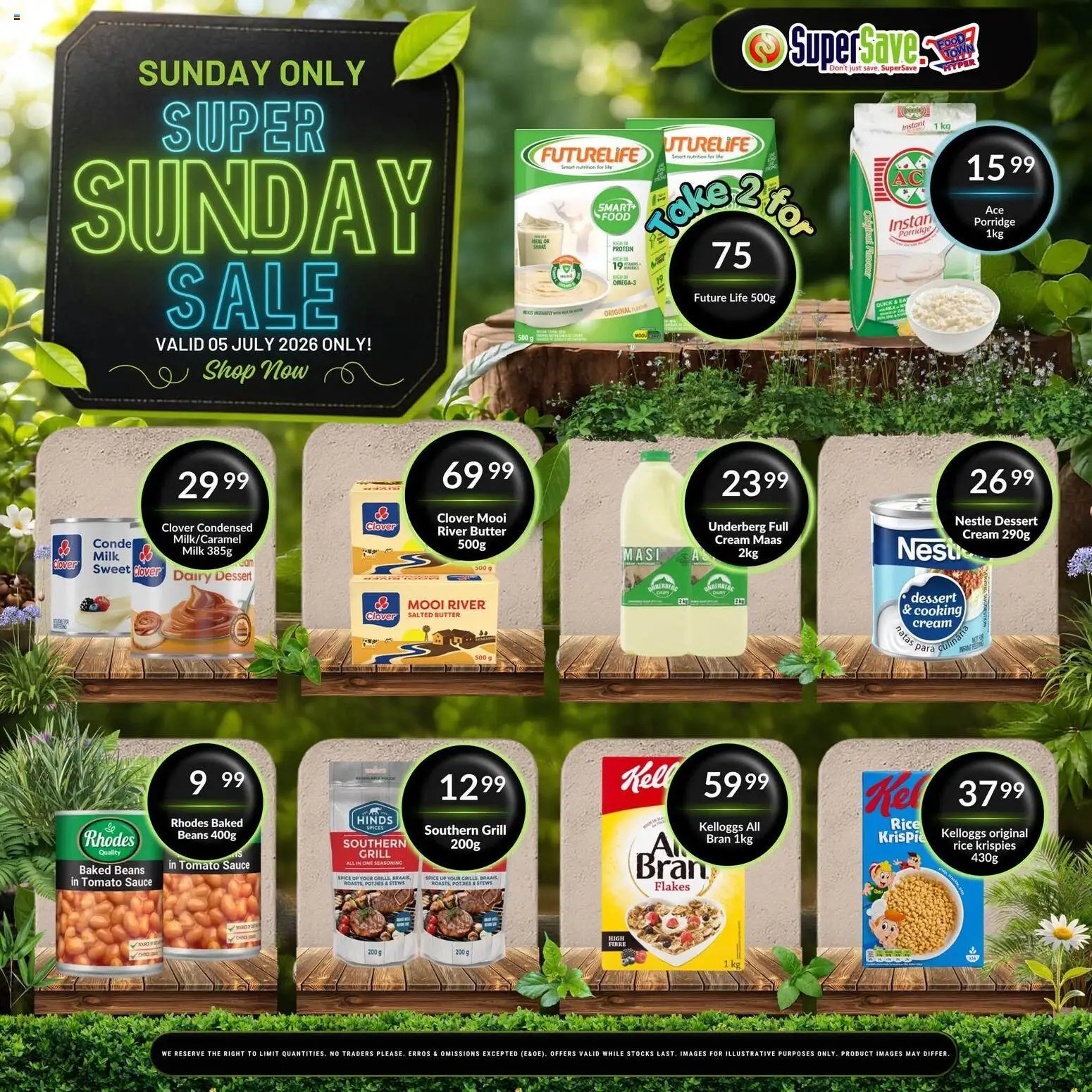 Super Save Sunday Savings