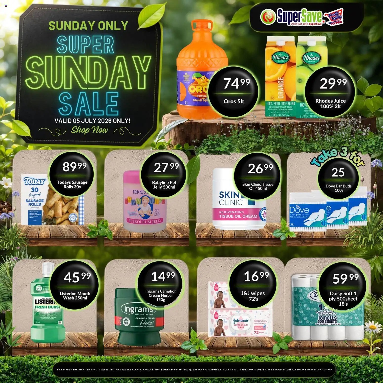 Super Save Sunday Savings