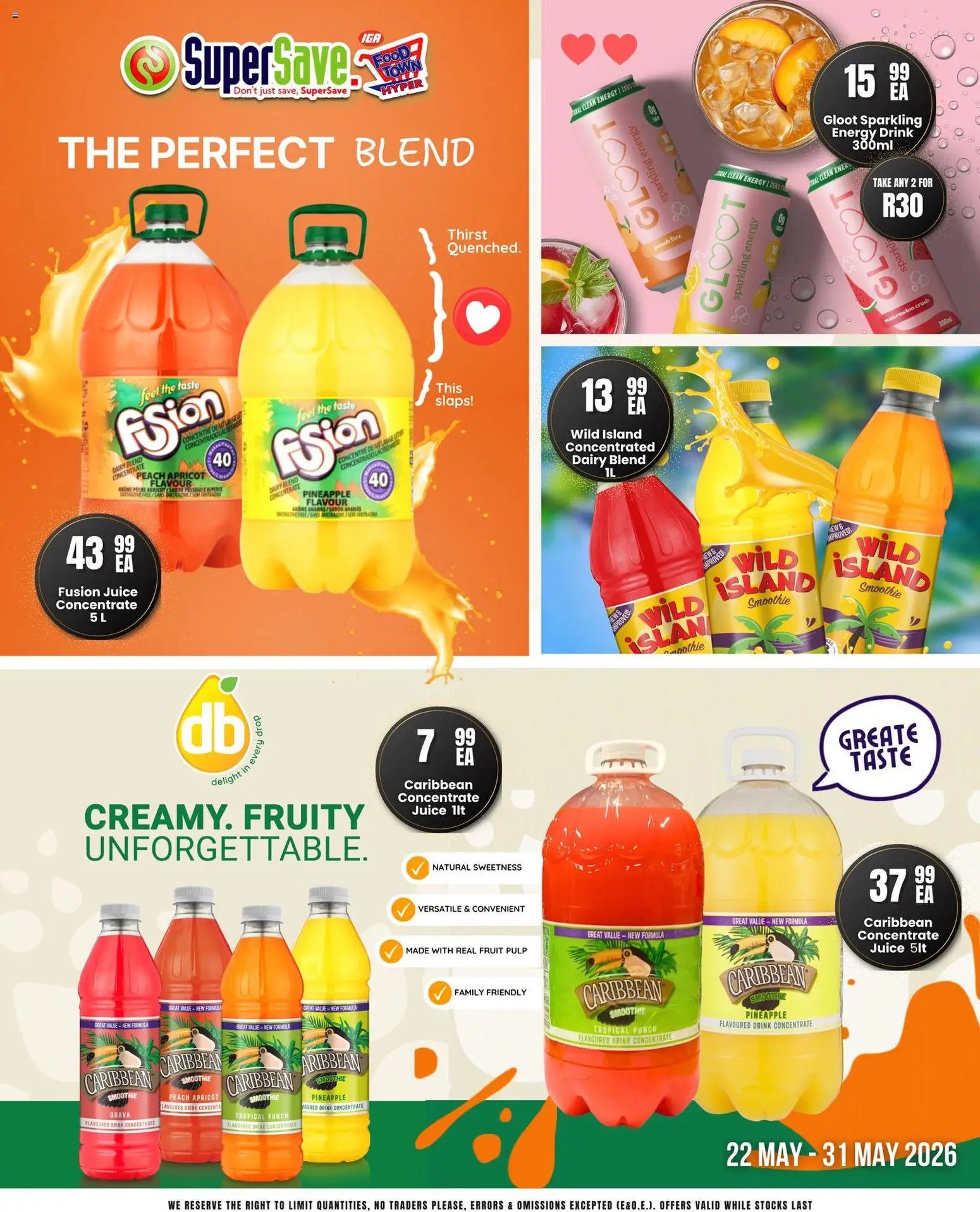 Super Save Bigger flavour. Better value.