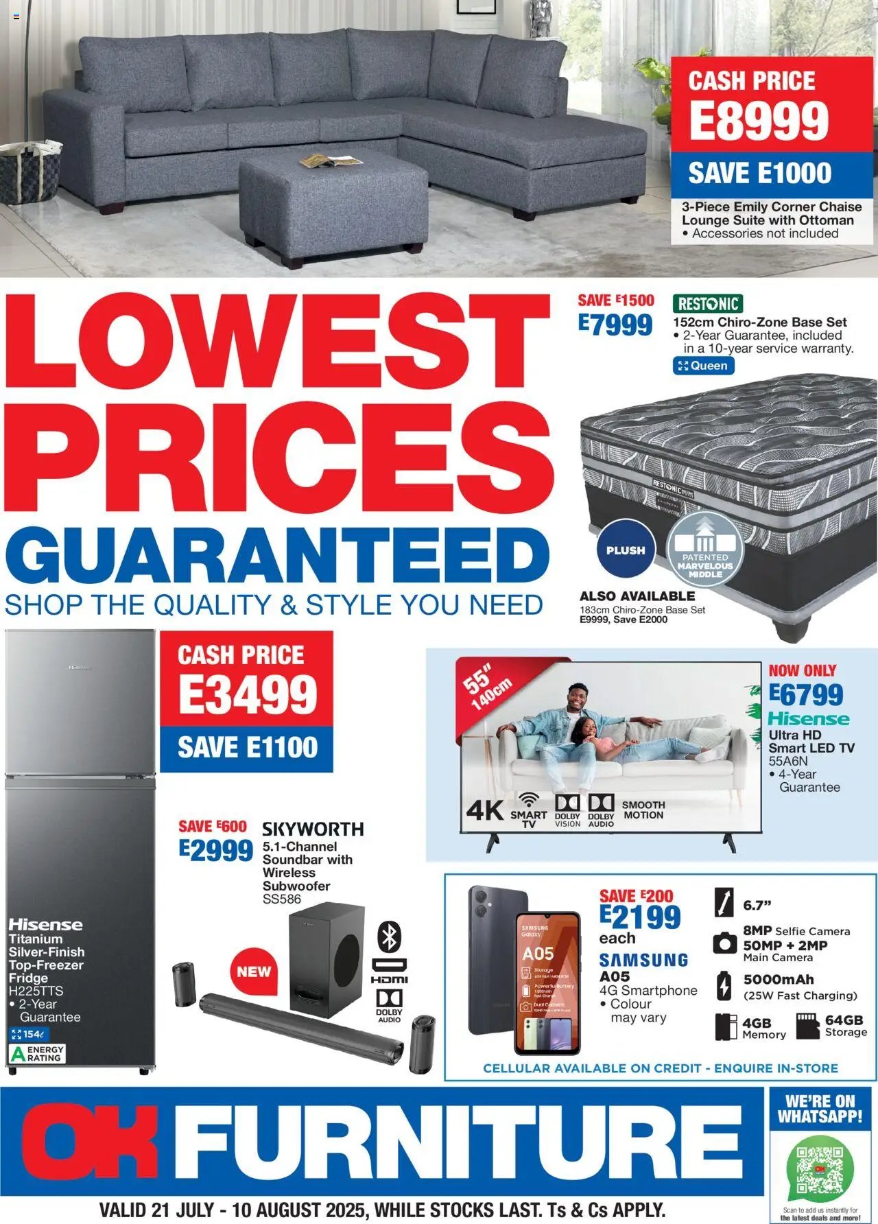 OK Furniture - Eswatini  Specials (2025-07-21 - 2025-08-10) | 1