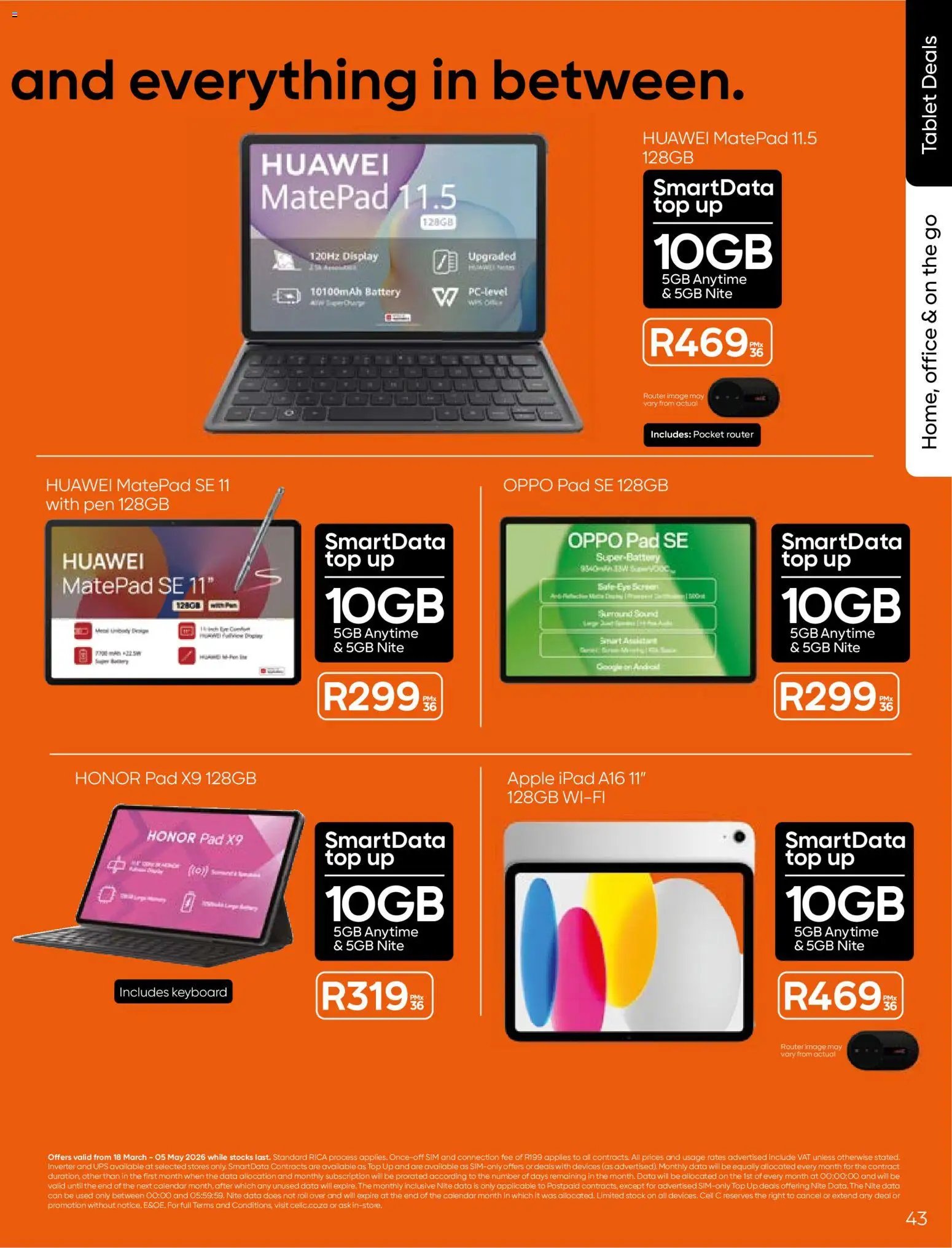 Cell C - Contract Deals (2026-03-18 - 2026-05-05) | 45