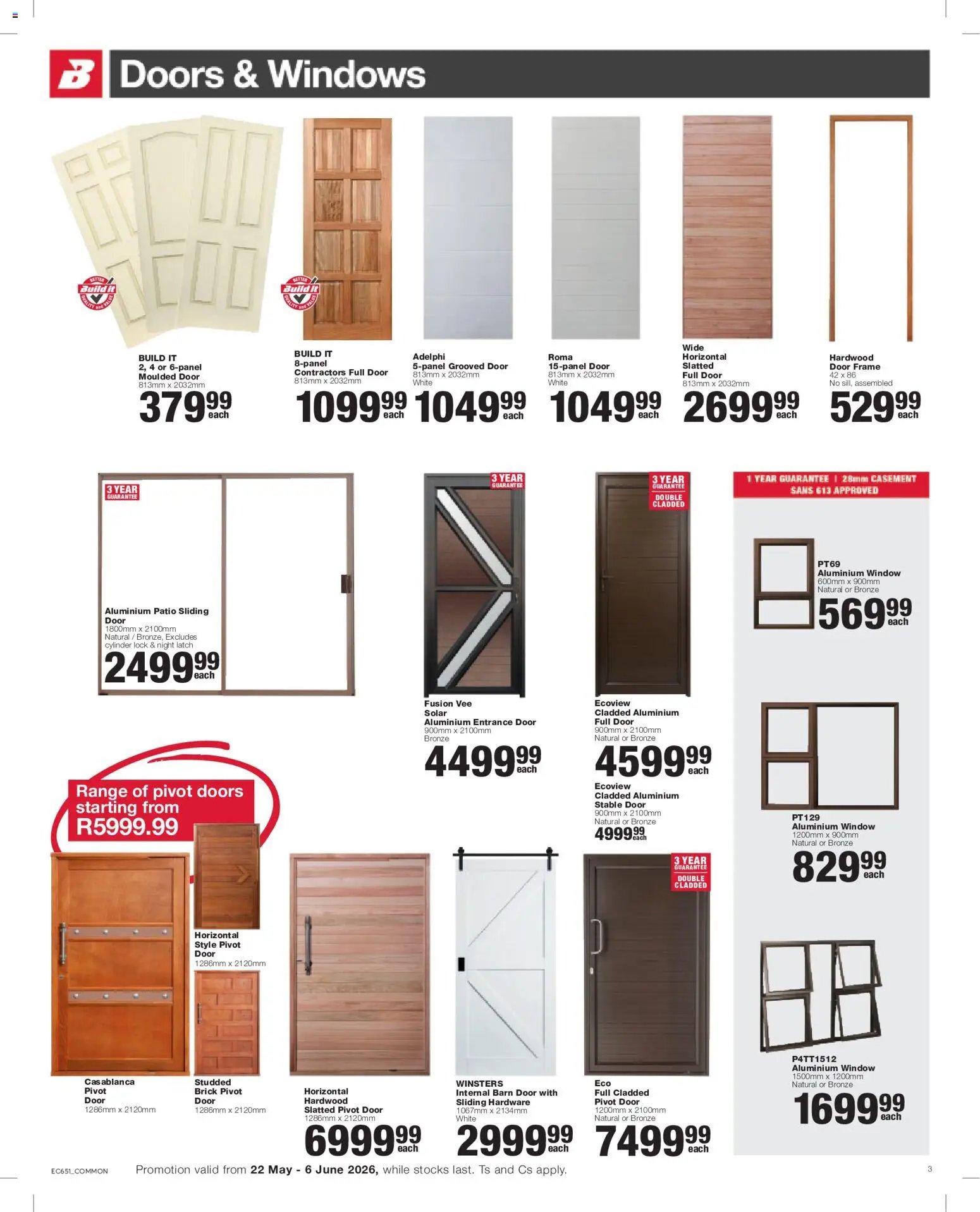 Build It Eastern Cape - Specials