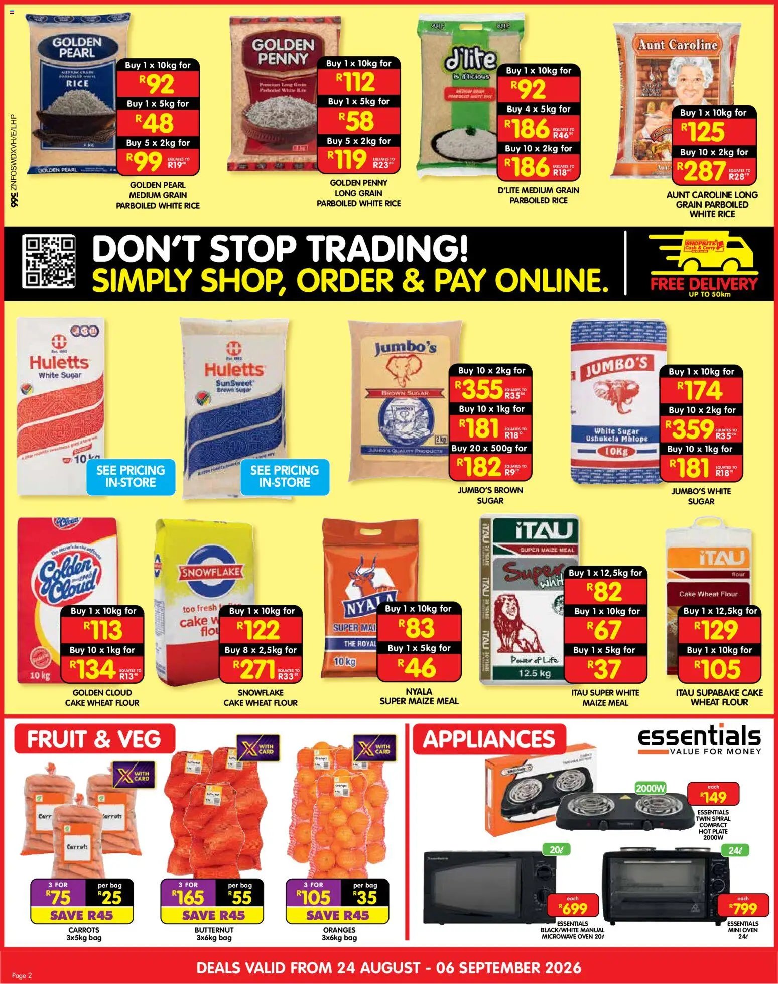 Shoprite - Cash & Carry Spring Savings Durban & Mount Frere