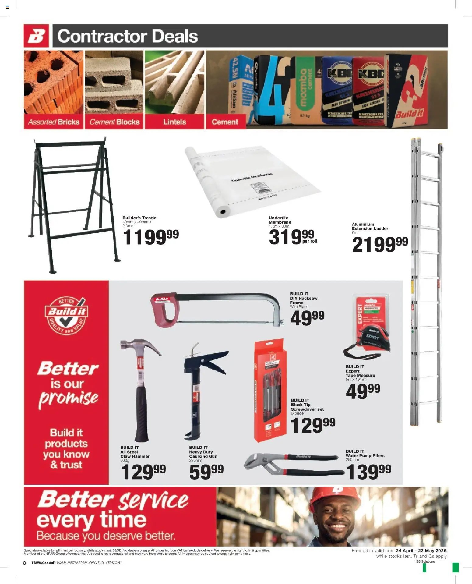 Build It Specials (2026-04-24 - 2026-05-22) | 8