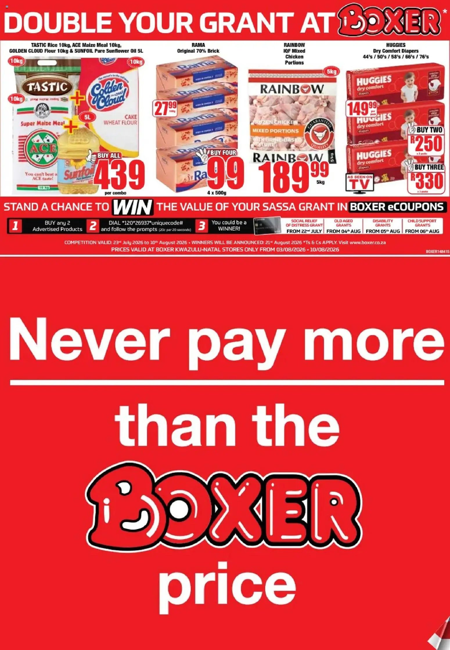 Boxer - Weekly Specials