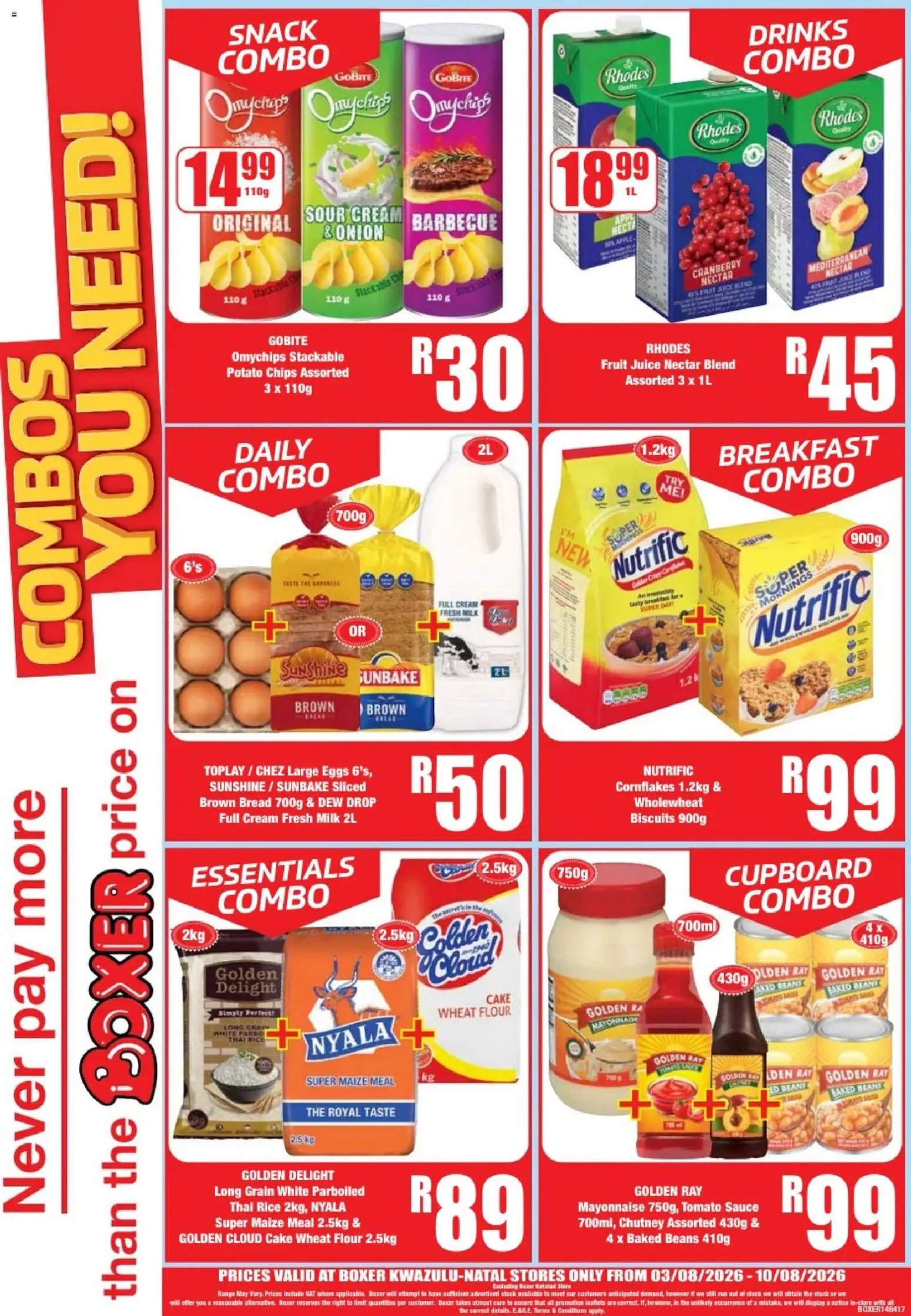 Boxer - Weekly Specials