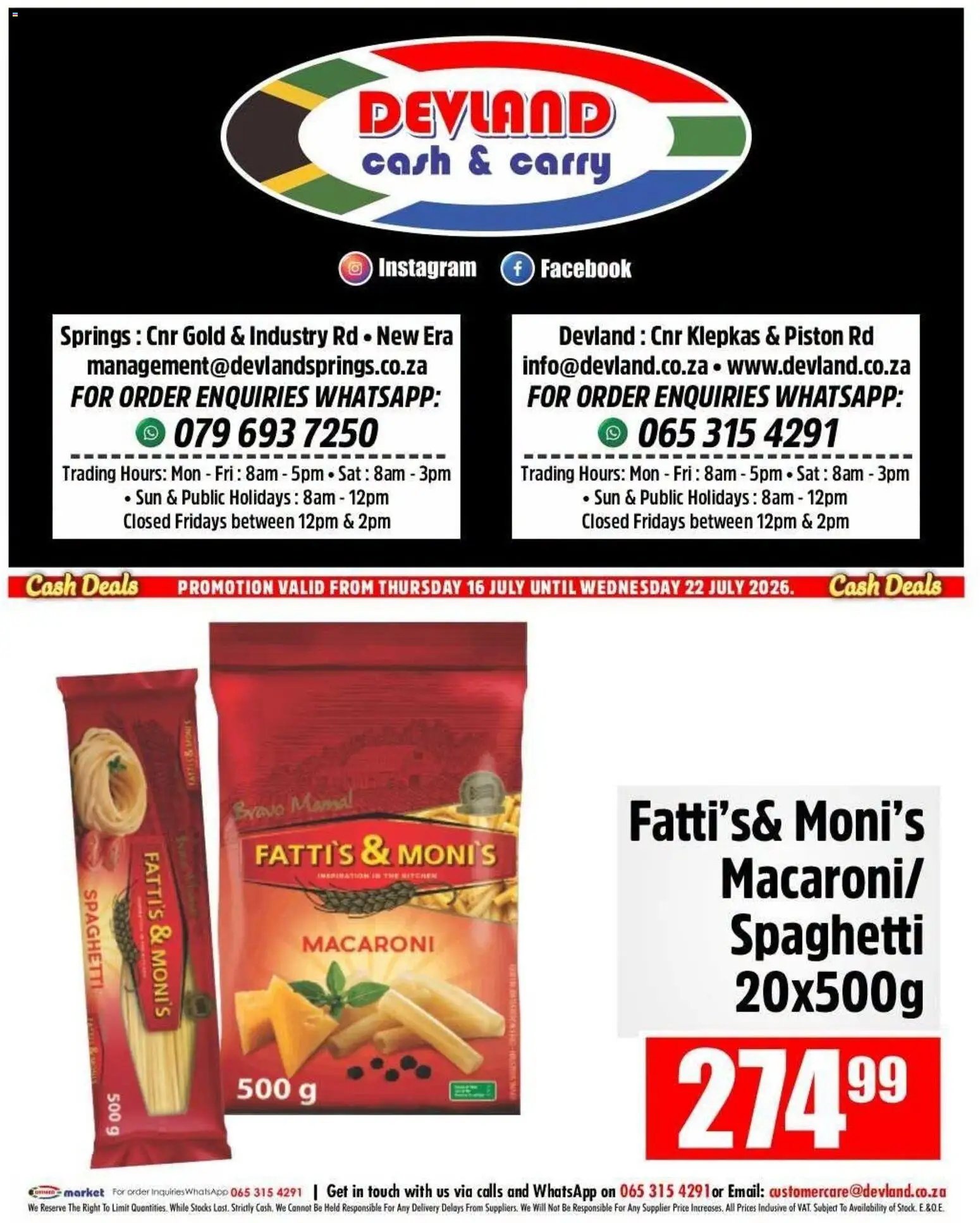 Devland Cash Deals