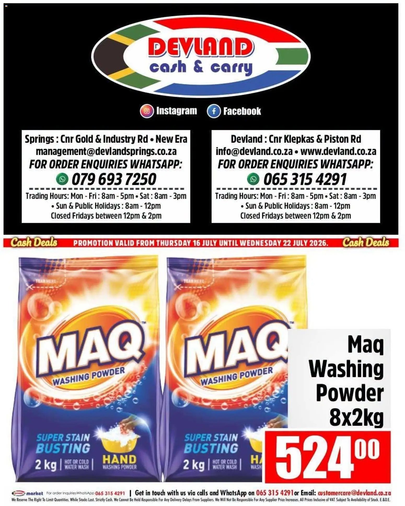 Devland Cash Deals