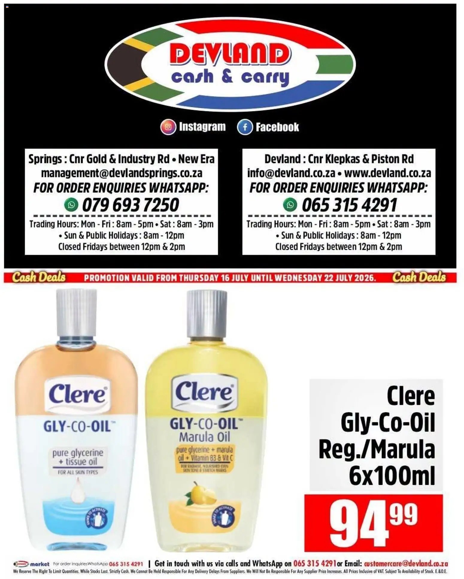 Devland Cash Deals