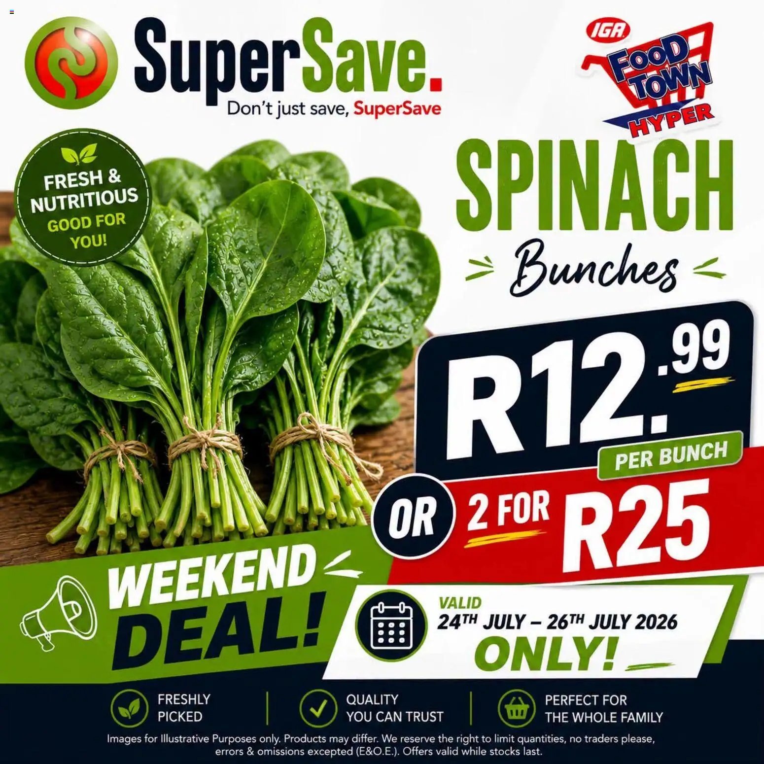 Super Save Spinach Weekend Deal