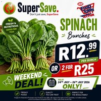 Super Save Spinach Weekend Deal