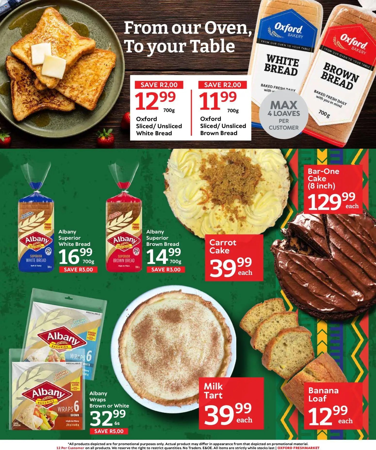 Oxford Freshmarket Specials
