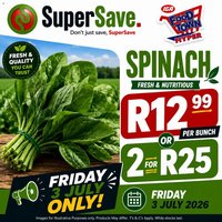 Super Save Friday Only